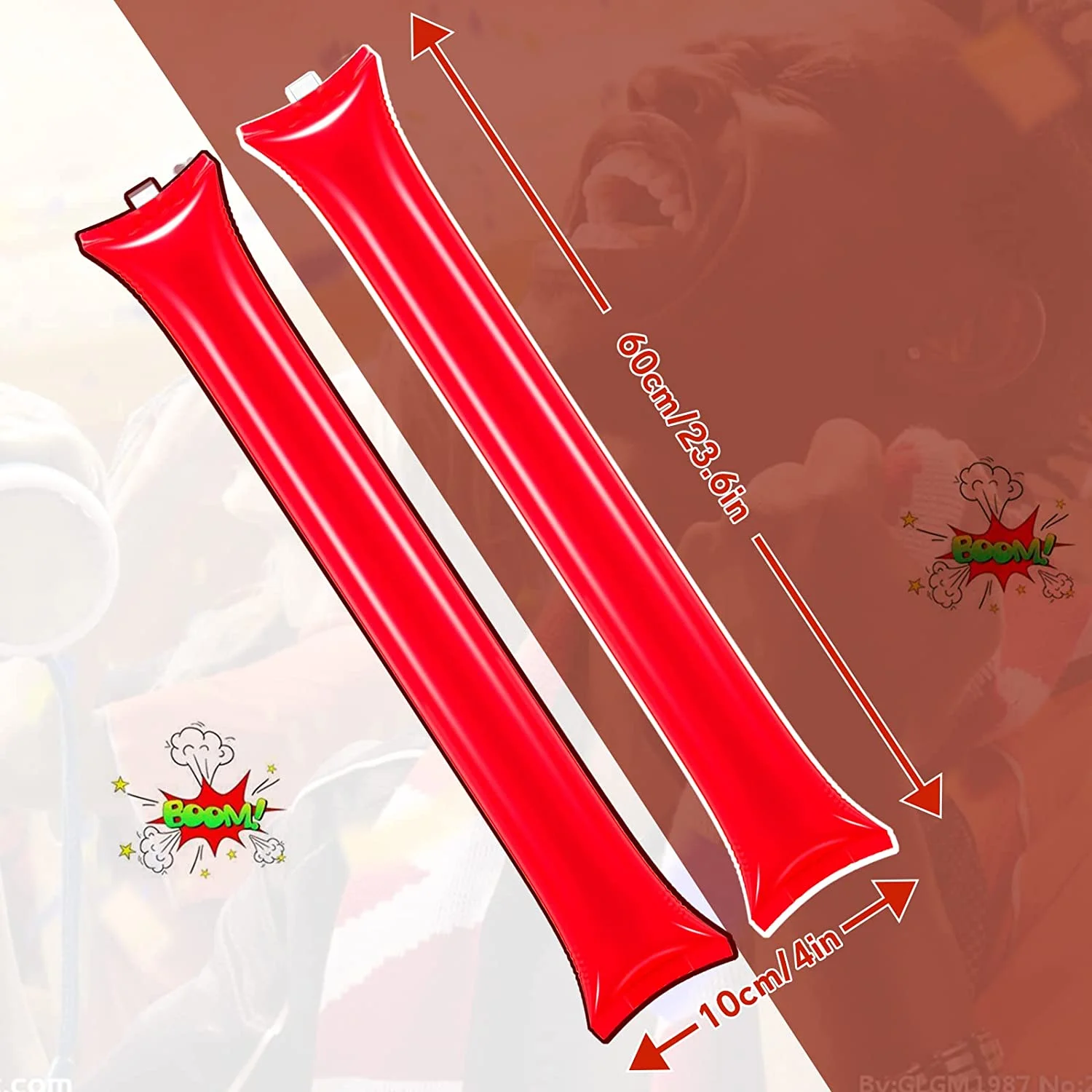 Custom Carnival Birthday Wedding Inflatable Stadium Noisemakers Bam Bam Cheer Sticks for Christmas Halloween Sports Party