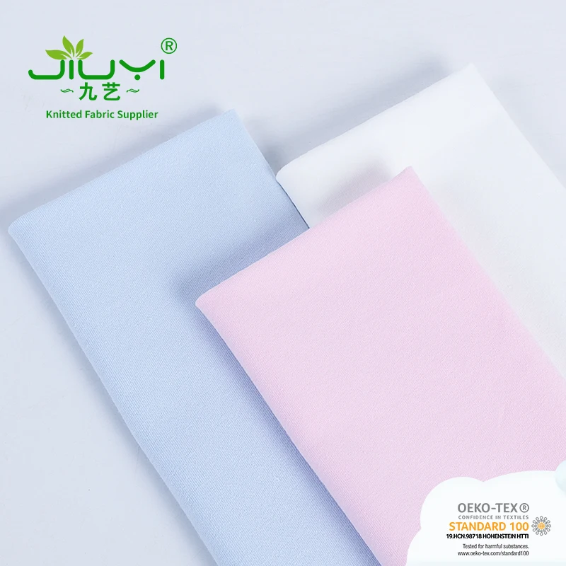 wholesale 95% cotton 5%spandx sustainable lightweight single jersey knit fabric for sleepwear