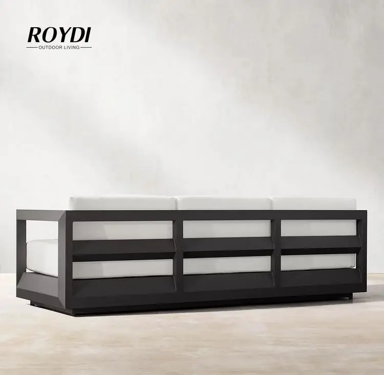Roydi Aluminum Outdoor Garden Furniture Rh Sofa Waterproof Patio Sofa