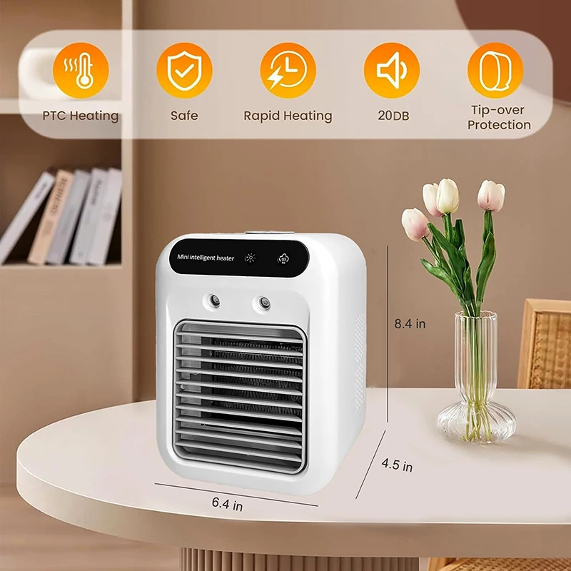 500ml Water Spray Cooling Small Room Air Cooler Fan Outdoor Cooling Rechargeable Air Cooler DC Portable Touch Screen Wireless 25