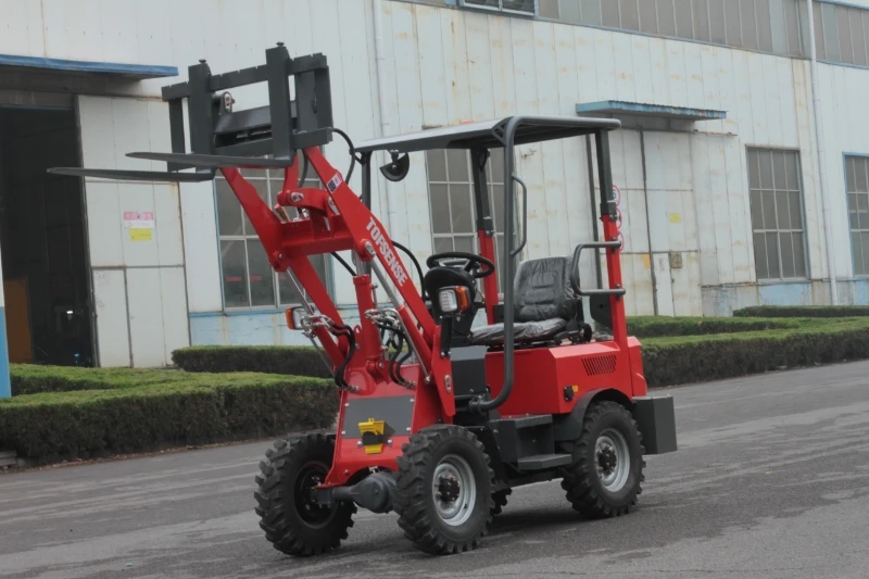 Topsense High quality 0.4ton loader machine small front end compact battery Mini Wheel Loader with CE