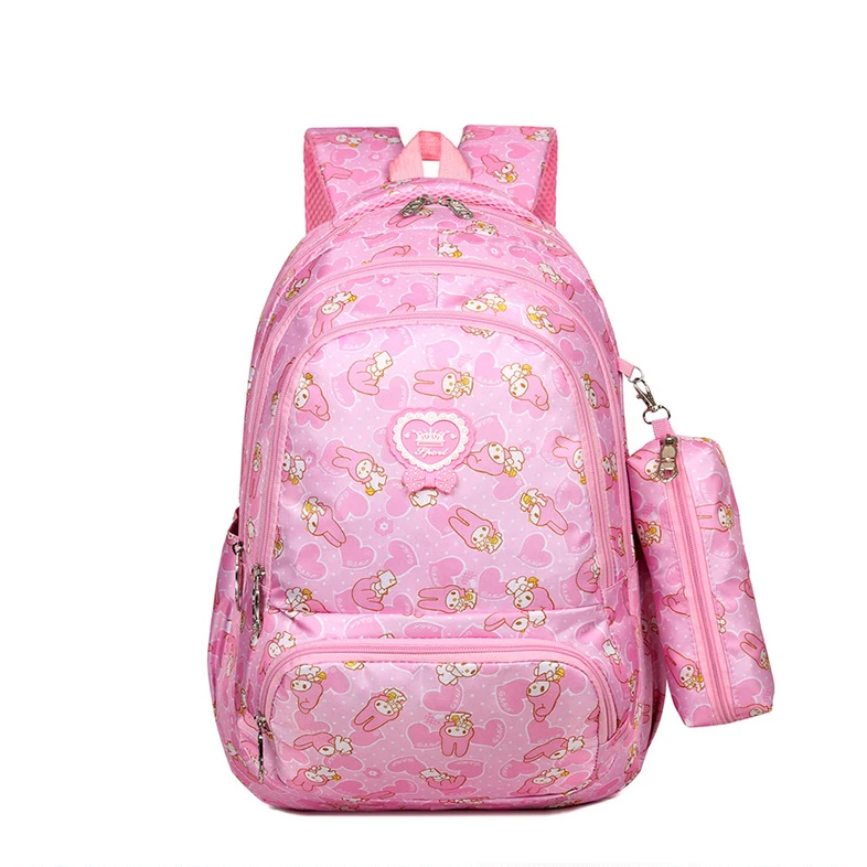 30L Cartoon Schoolboy Bag Girl Primary School Backpack Fresh 6-12 Years Old Backpacks for Children with Pencil Case