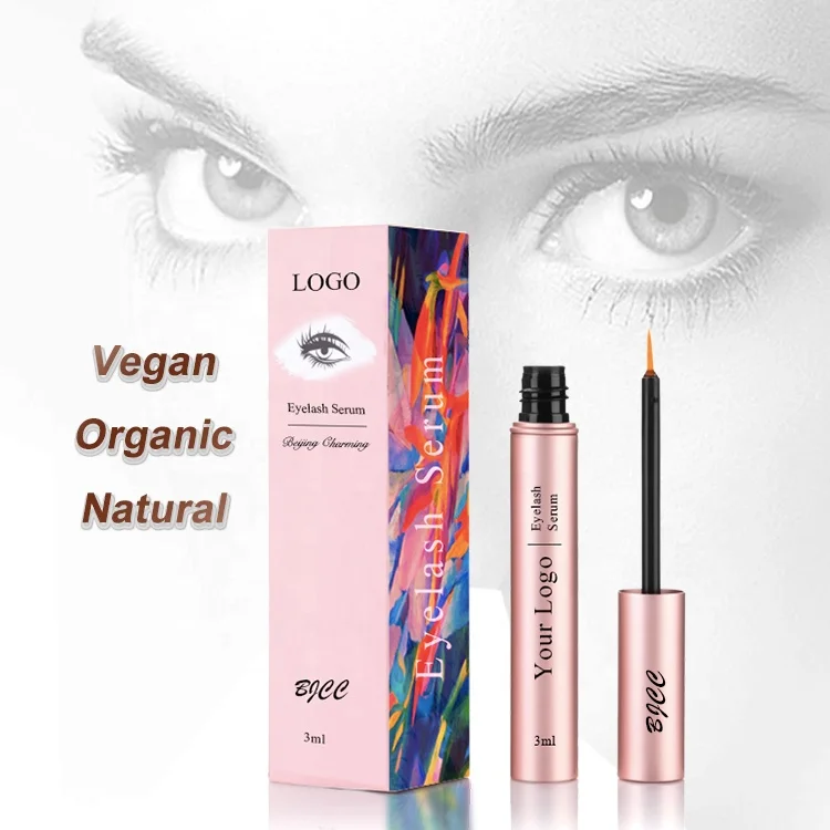 Natural Wholesale Custom  Eye Brow Eyebrow Enhancer Grow Liquid Organic FEG Lash Boost Growth Serum Private Label Eyelash Serum