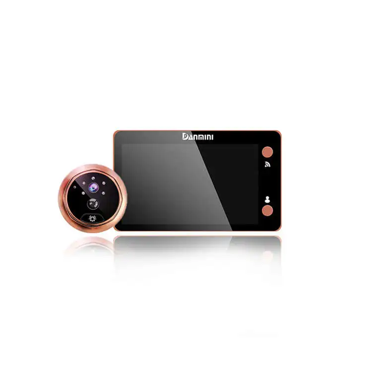 S31 wireless 4.3inch HD display PIR tuya digital door eye home wifi camera door bell doorbell peephole camera for house