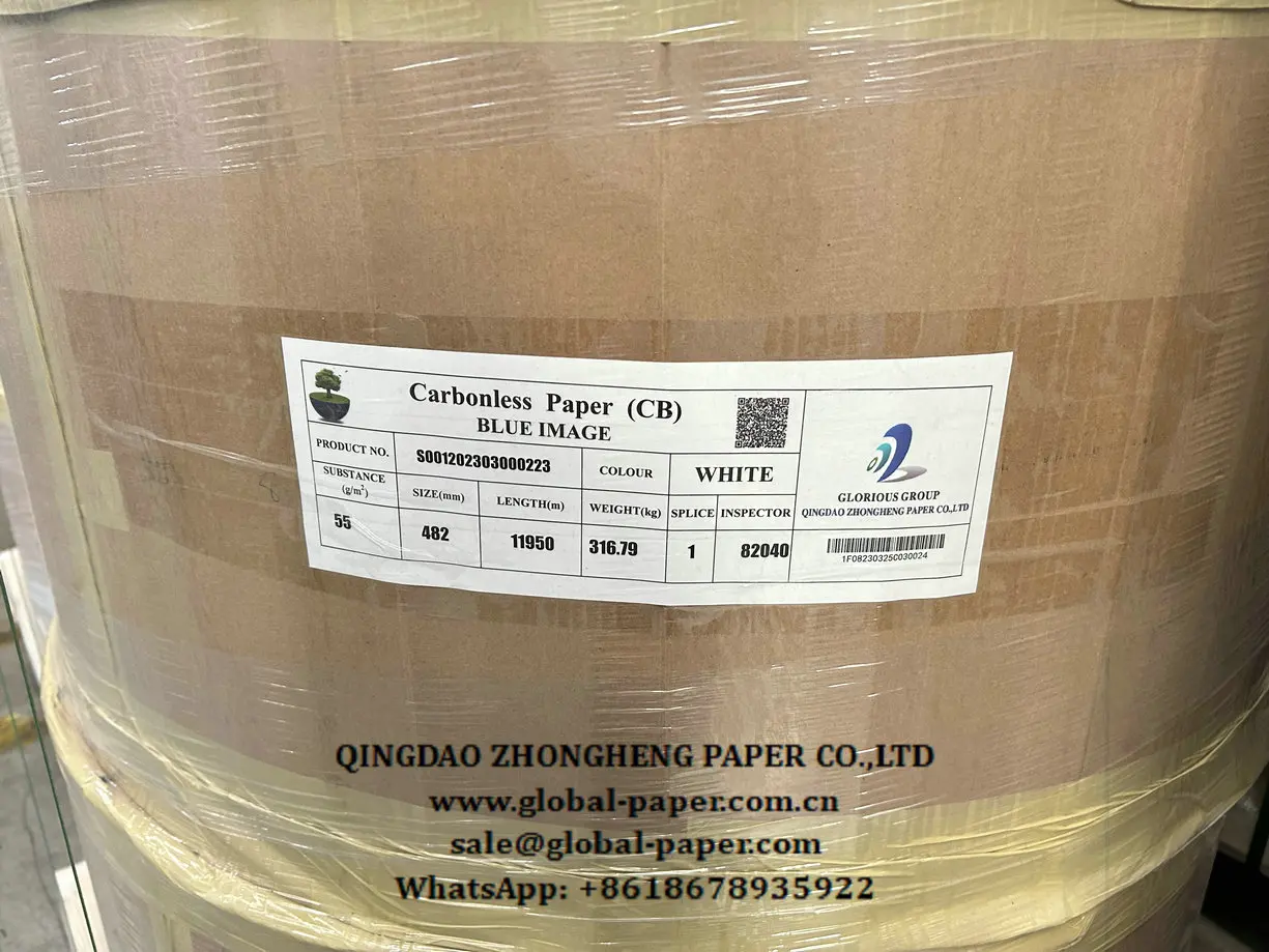 Big roll Carbonless paper / papel autocopiativo