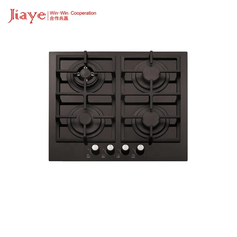 Electric ignition factory gas hob glass model LPG gas range cooker built in stove good price kitchen gas cooktops