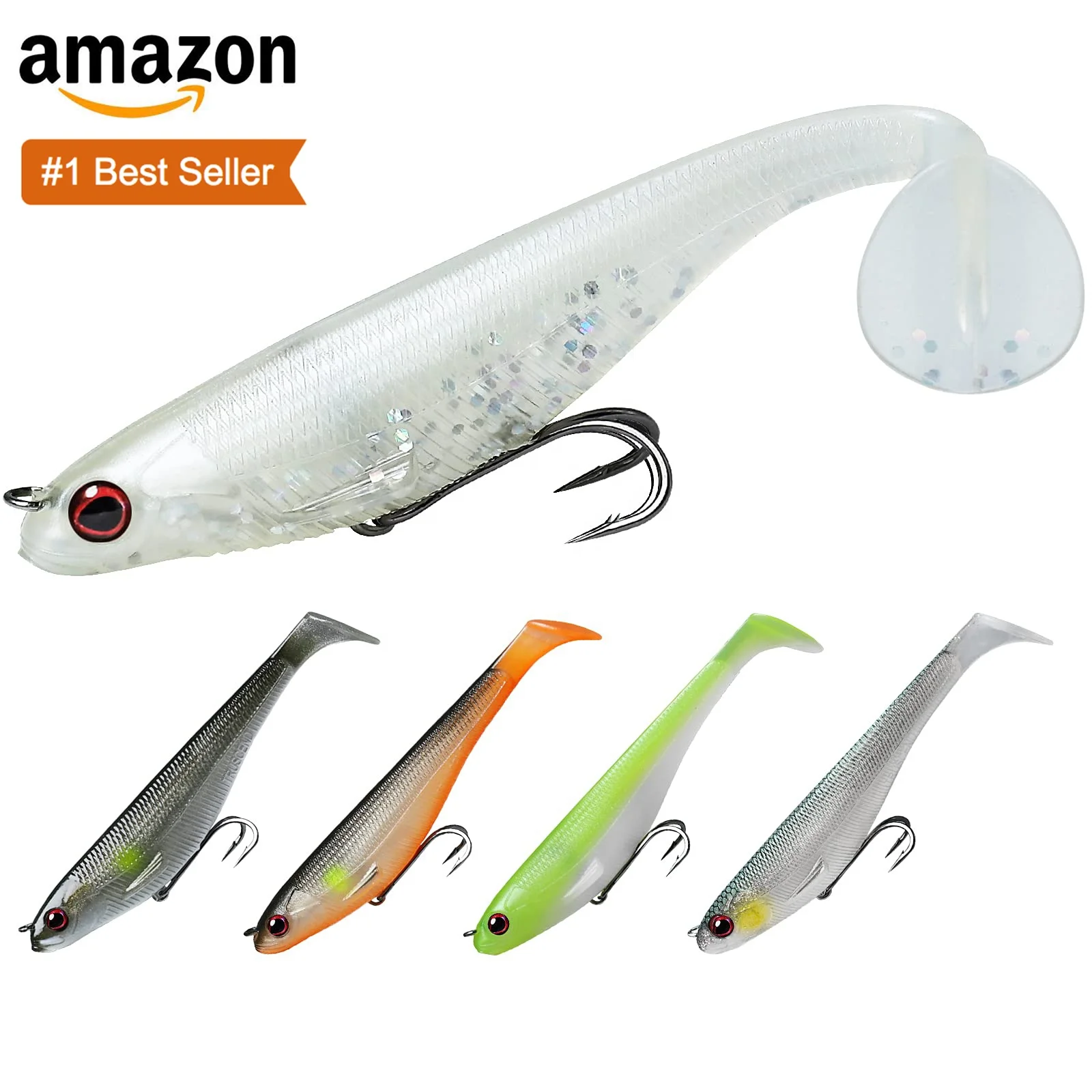Truscend Custom bass trout perch zander bionic PVC material soft swimbait fishing lure for lake
