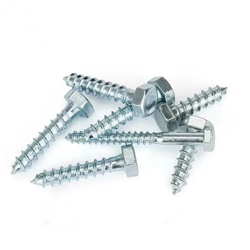 
Manufacturers sell galvanized hexagon head wood screw wood screw at low price Fiberboard nail Self tapping screw 