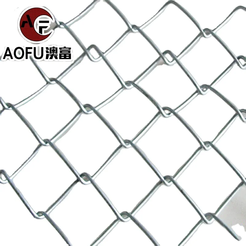 8 ft Black Zinc Coated PVC Coated Chain Link Mesh Fence 3mm Steel Construction fence