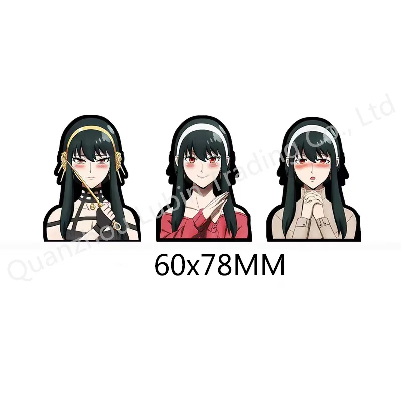Newest Anime Design Spyxfamily 3D Motion Stickers Character Aniya Changing Phone Stickers Computer Pencil Case manga Decor