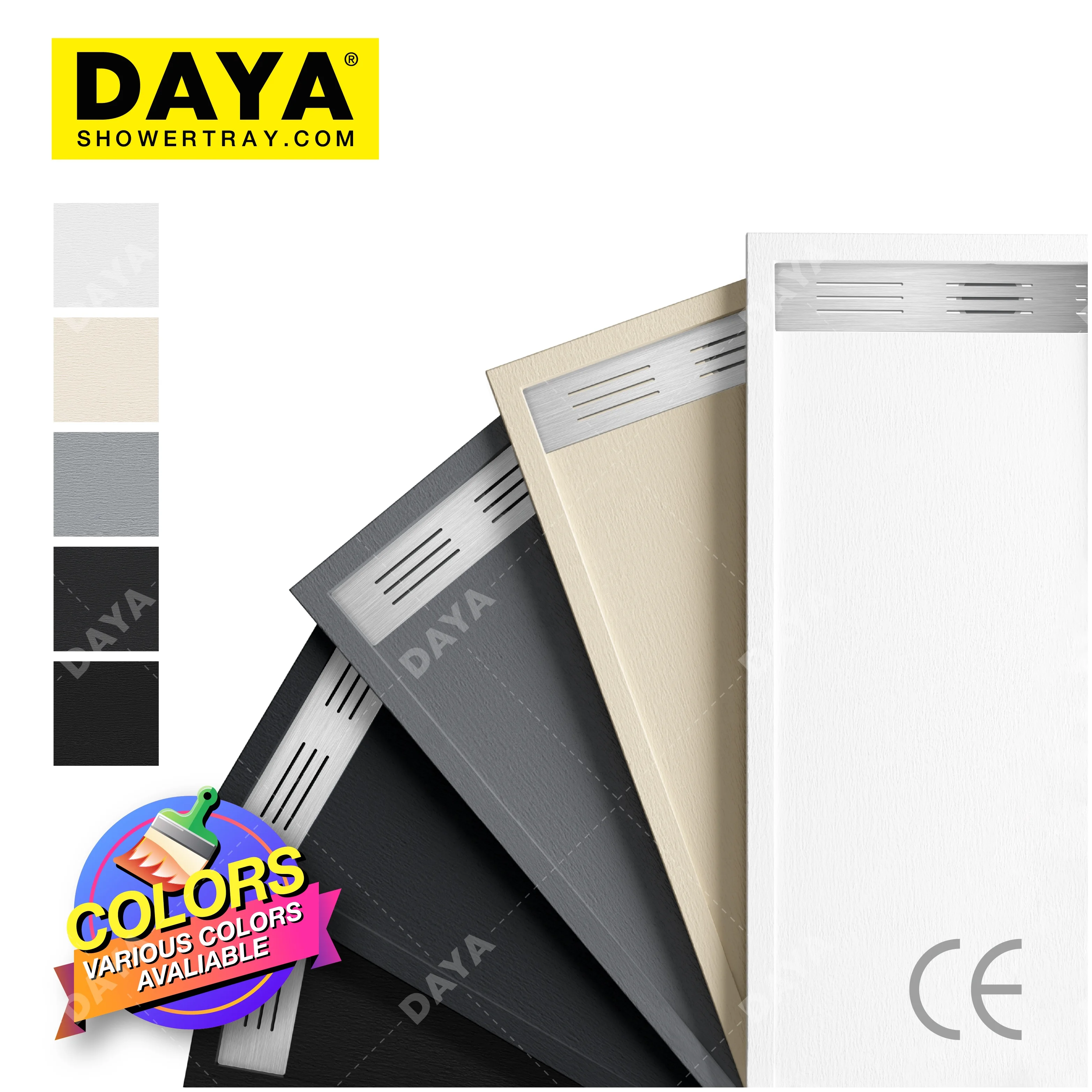 CE Certificated Shower Pan Waterproof Quality Guarantee Shower Pan Durable Perfect Packaging Shower Tray