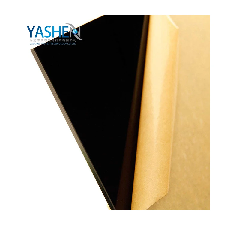 Laser cutting black mirror acrylic sheet gold acrylic sheet for sale