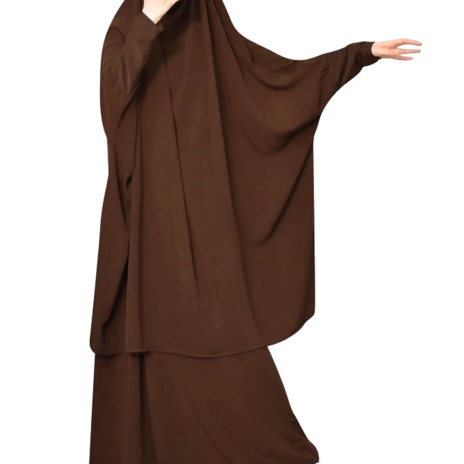 Eid Hooded Muslim Long Khimar Women Hijab Dress Prayer Garment Jilbab Abaya Full Cover Ramadan Gown Burka Islamic Clothes Niqab