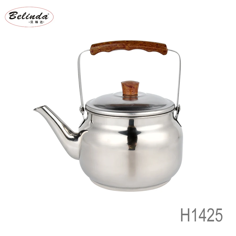 gas stove stainless steel water kettle/tea pot/Hot selling  stainless steel drum shape goose neck tea coffee kettle