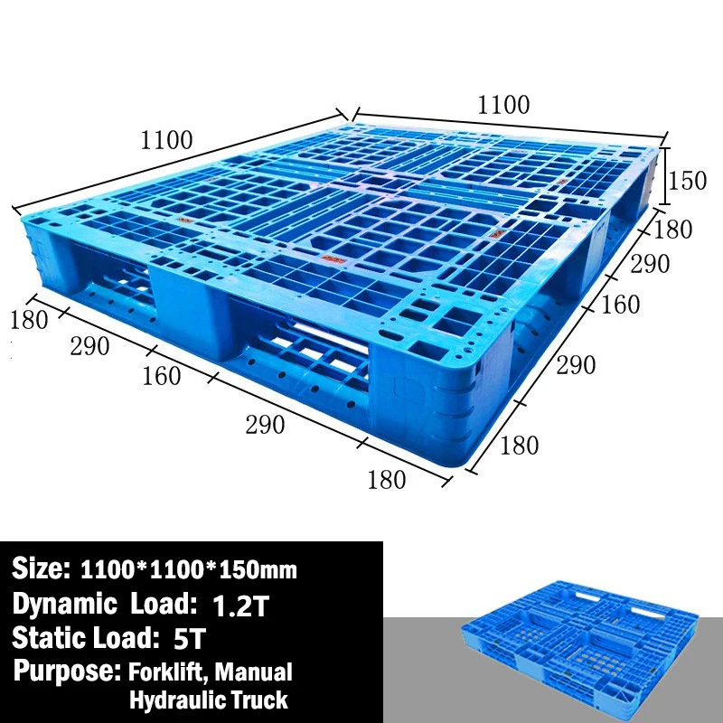 110x110 поддон для склада односторонний укладка пластиковый евро HDPE четырехсторонний логистический пластиковые поддоны