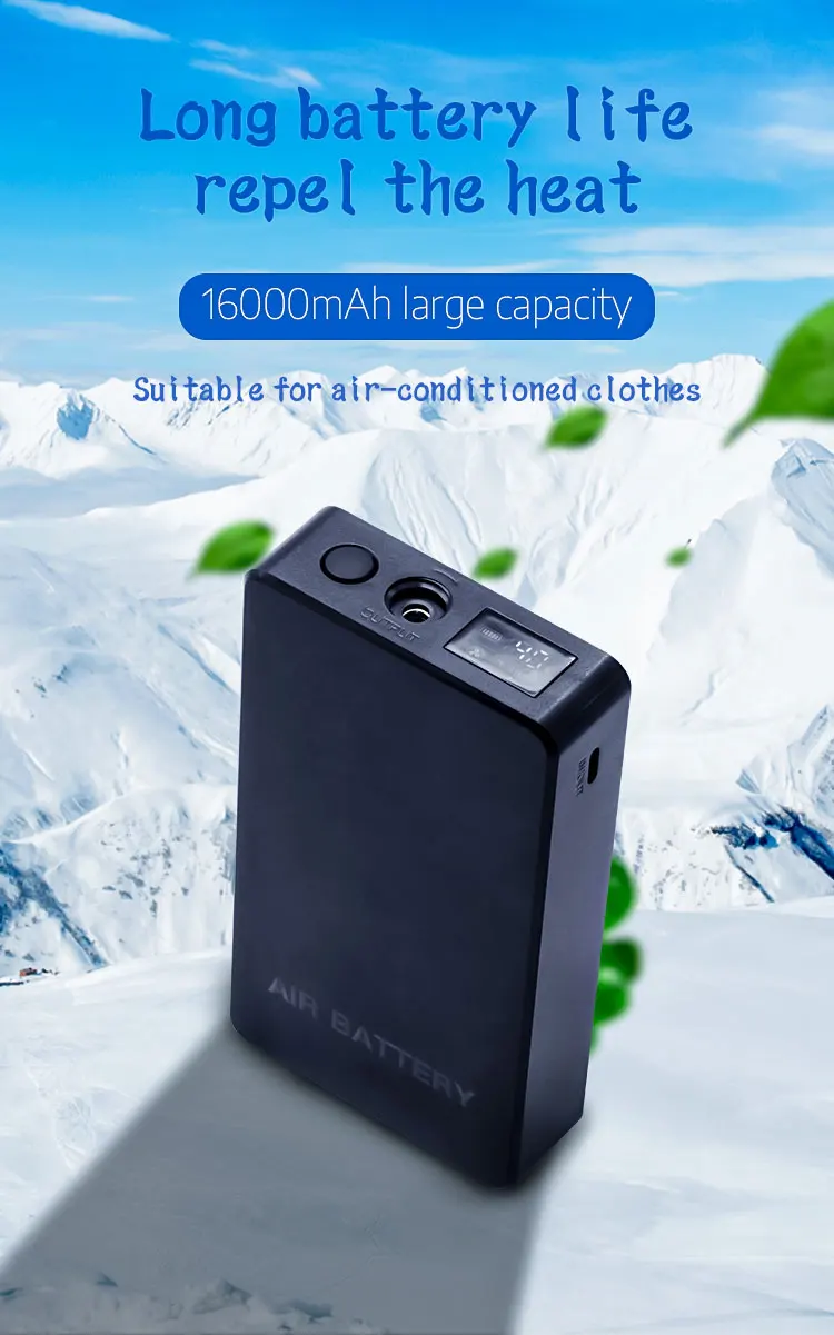 New Products Mens Temperature Control Outdoor Charging Battery For Cool Cloth Fan