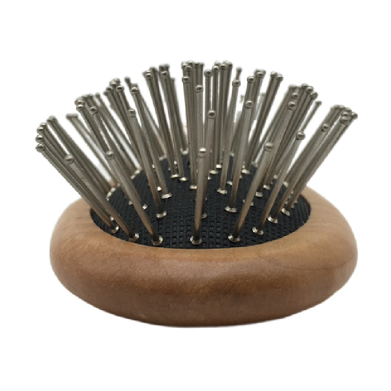 Цветные деревянные металлические гребни, шпилька, ручка, материал, дерево, портативный мини-гребень для волос