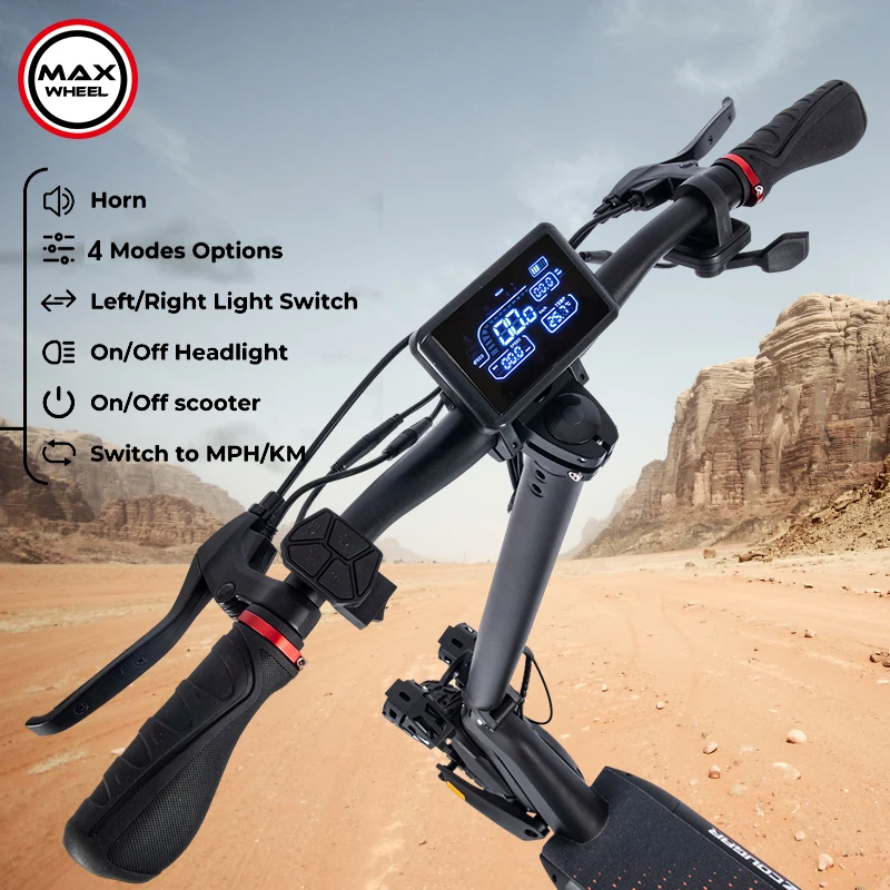 Aluminum alloy 800w motor 48v lithium battery 10 inch off-road tubeless tire T8 adult folding electric scooter