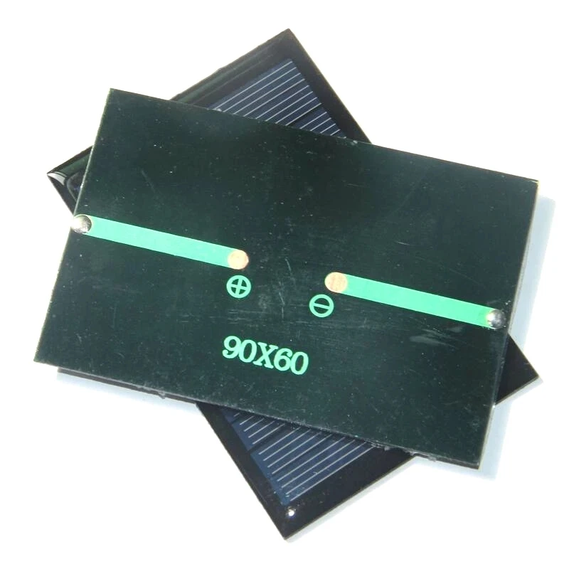 6V 0.6W Solar Panel Standard Epoxy polycrystalline Silicon DIY Battery Power Charge Module Mini Solar Cell toy 90*60mm