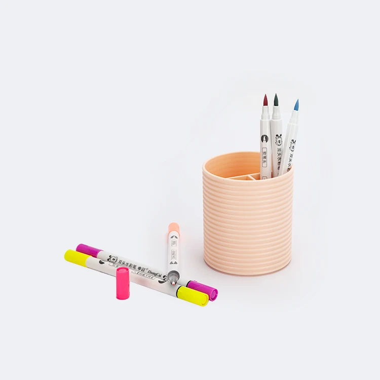 Manufacture Mulit Color 24 Twin Dual Tip Art Markers Brush Water Color Pen