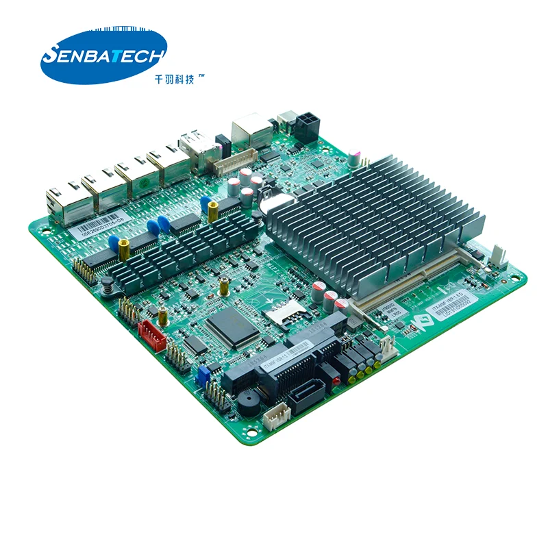 ITX-M9F J1900 Firewall Motherboard with 4 Lan VGA DDR3L 6 USB 2 COM SIM Mini PCIE Support WIFI Linux Router Firewall Motherboard