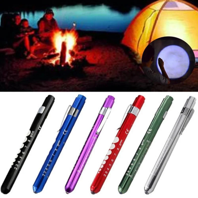 Hot Sale Pocket Mini Medical Light Pen Light White/Yellow LED Penlight Doctor Nurse Medical Aluminium Alloy Pen Torch