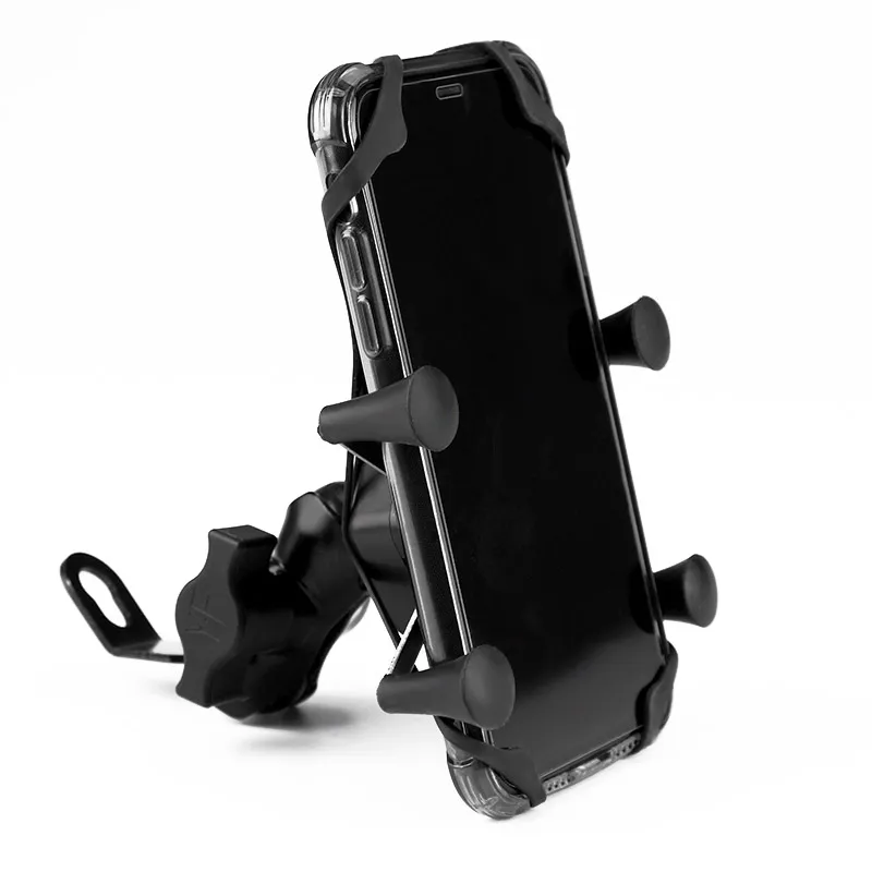 Adjustable Non-slip Soft Silicone Network For Motorcycle Bike Phone Holder