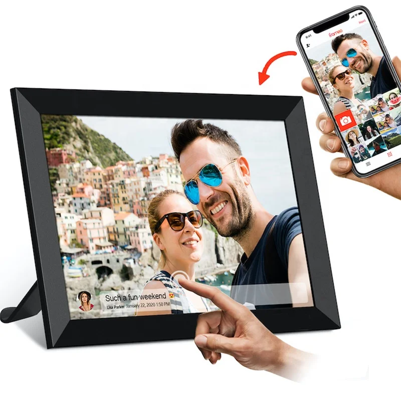 Оптовая продажа подарок на день Святого Валентина фото-и видеорамка с приложением android 10 1 дюймов сенсорный экран облаком цифровая фоторамка