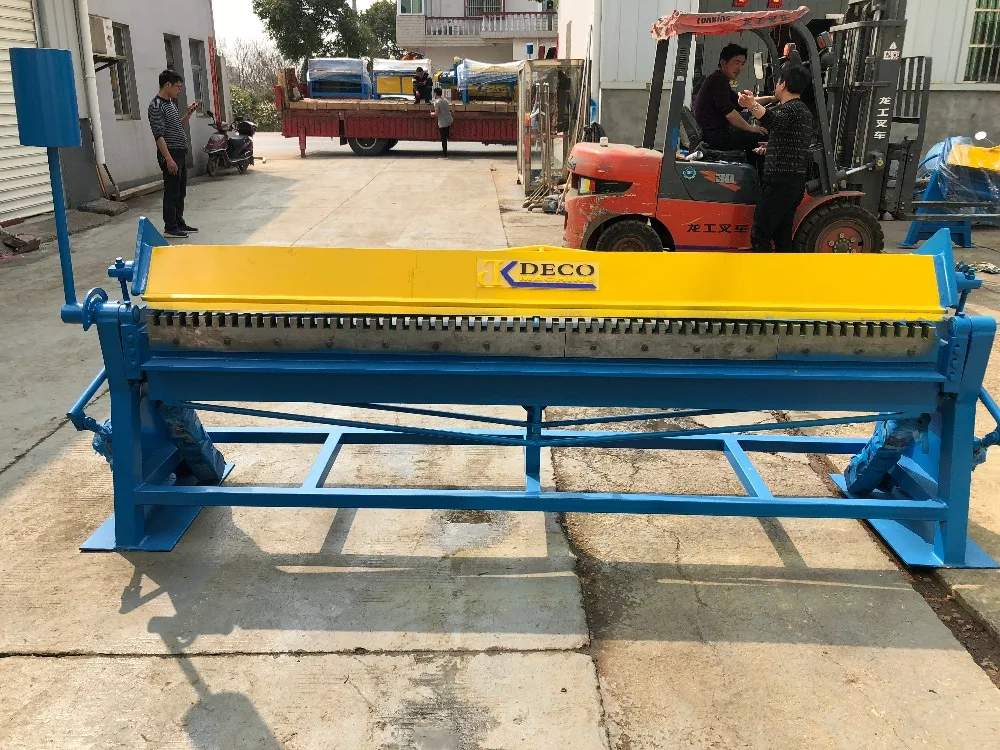 
metal sheet manual folding machine 