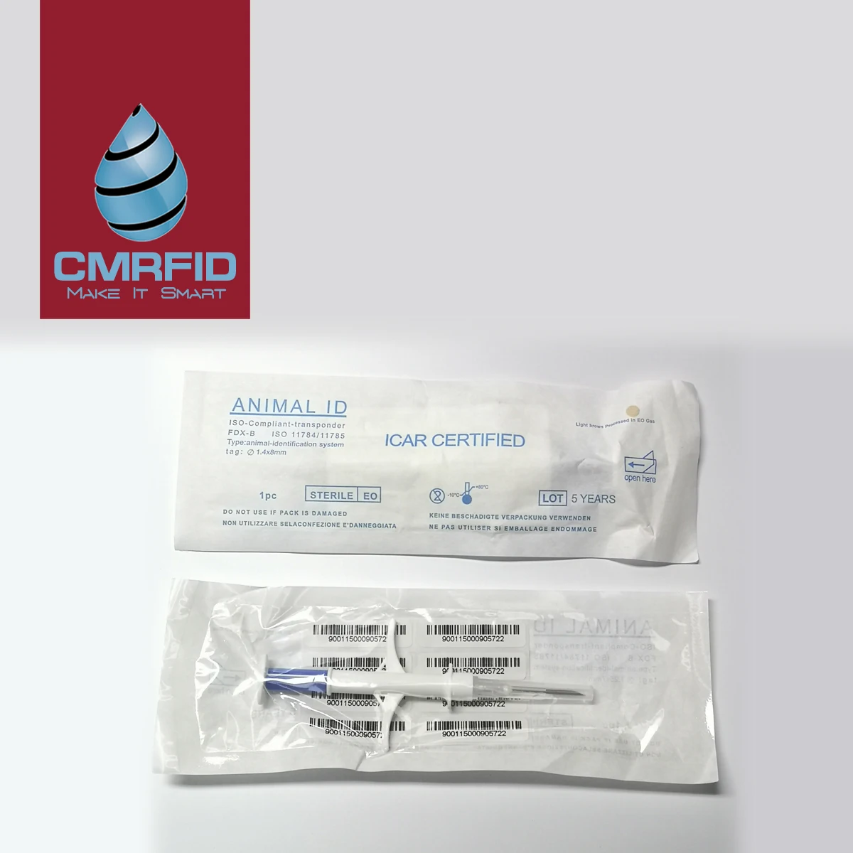  Cmrfid 7/8/12 мм 134 2 кГц RFID FDX-B впрыска животный микрочип домашних животных имплантат шприц идентификатор отслеживания лошадь Крупный рогатый скот