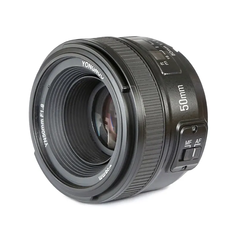  YONGNUO YN50MM F1.8N Большая диафрагма AF MF объектив камеры для D800 D300 D700 D3200 D3300 D5100 D5200 D5300