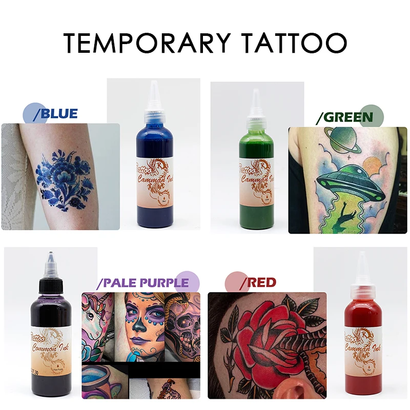 Aimoosi Waterproof Body Paint Temporary Spray Airbrush Tattoo Ink for tattoo supply