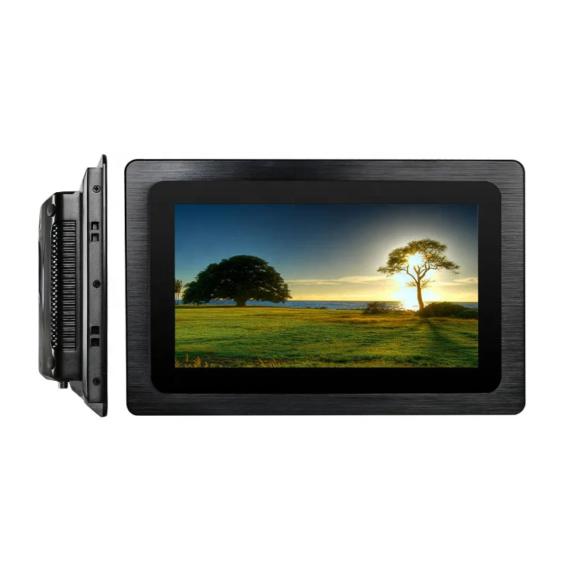 CE ISO9001 WIFI RJ45 RS232 10 inch touch screen AIO industrial pc