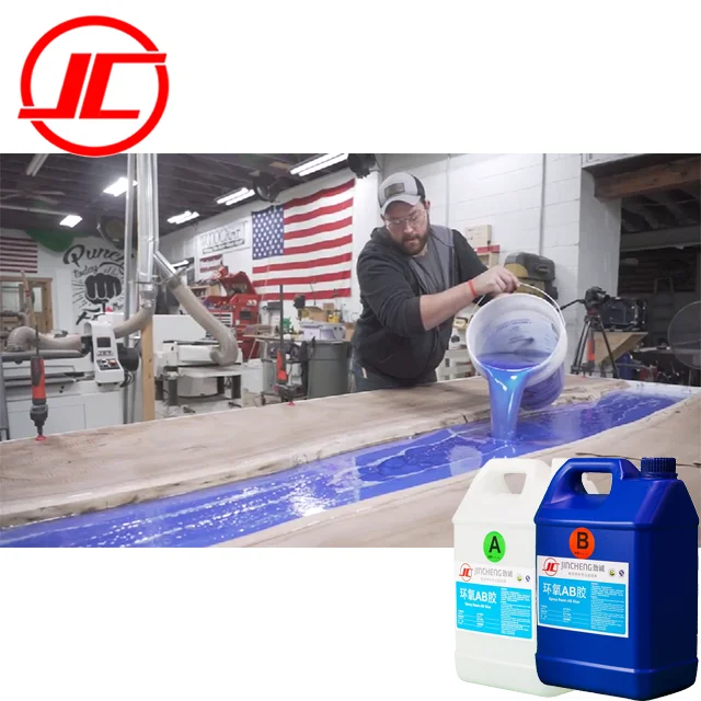 
Resina de madera Mesa de resina cristalina Barra transparente Resina de epoxi 