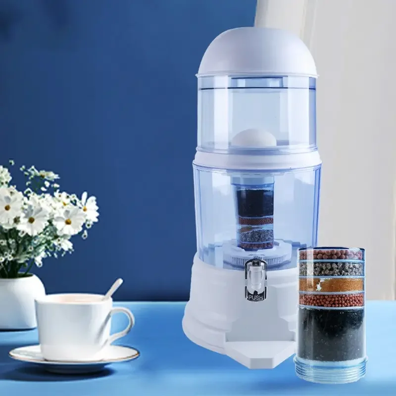 Household Directly Water Drinking Purifier 14L 16L Counter Top Mineral Water Filter Pot