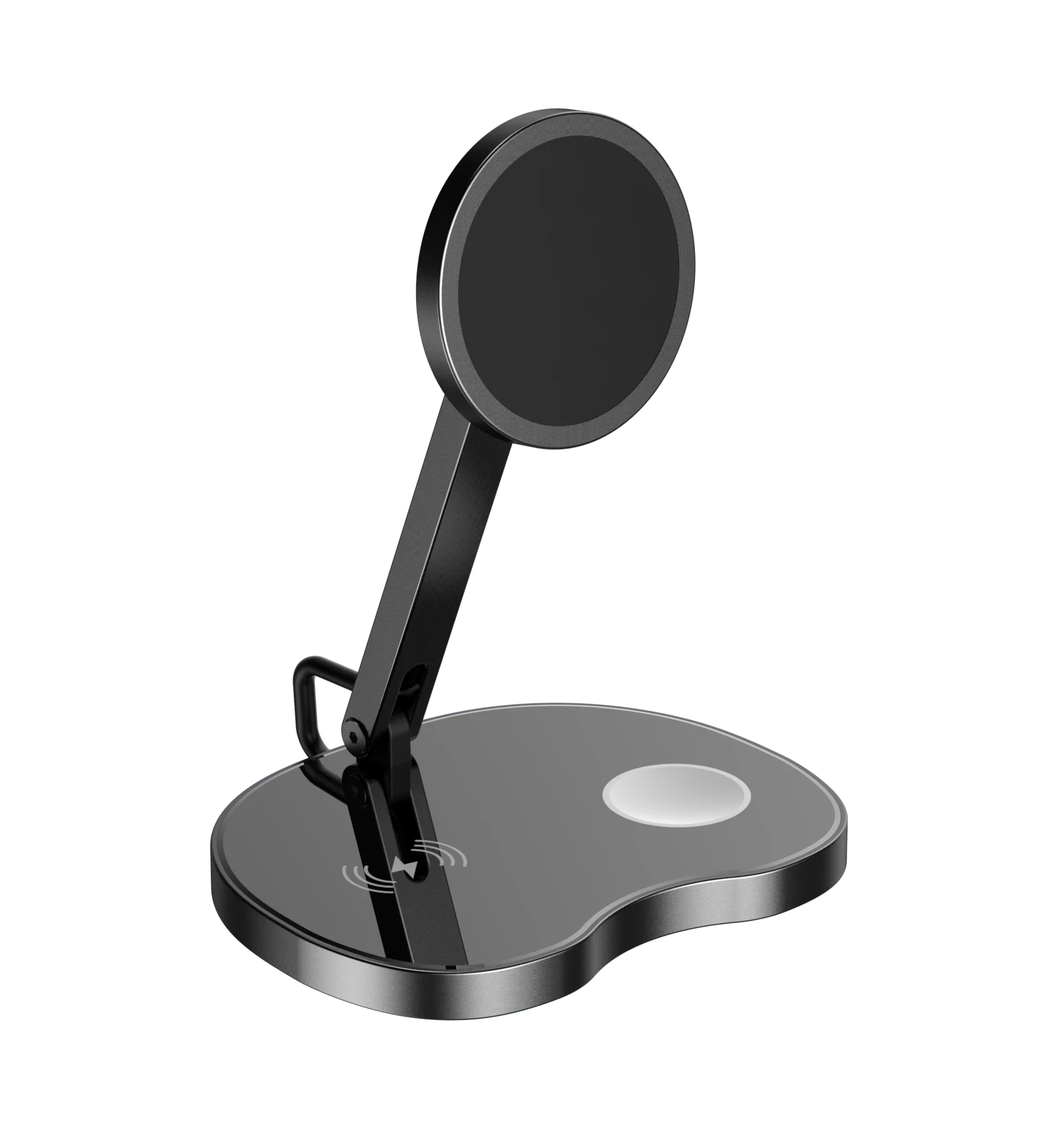 Новинка 3 в 1 складное алюминиевое магнитное Беспроводное зарядное устройство 15 Вт Быстрое беспроводное зарядное устройство QI зарядное устройство