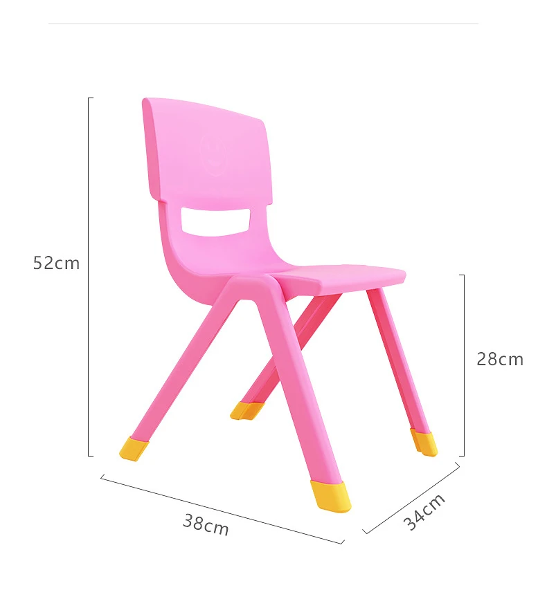 Rubber Cover Anti-slip Colorful Plastic Children Chairs Wholesale Indoor Kids Study Plastics Chairs