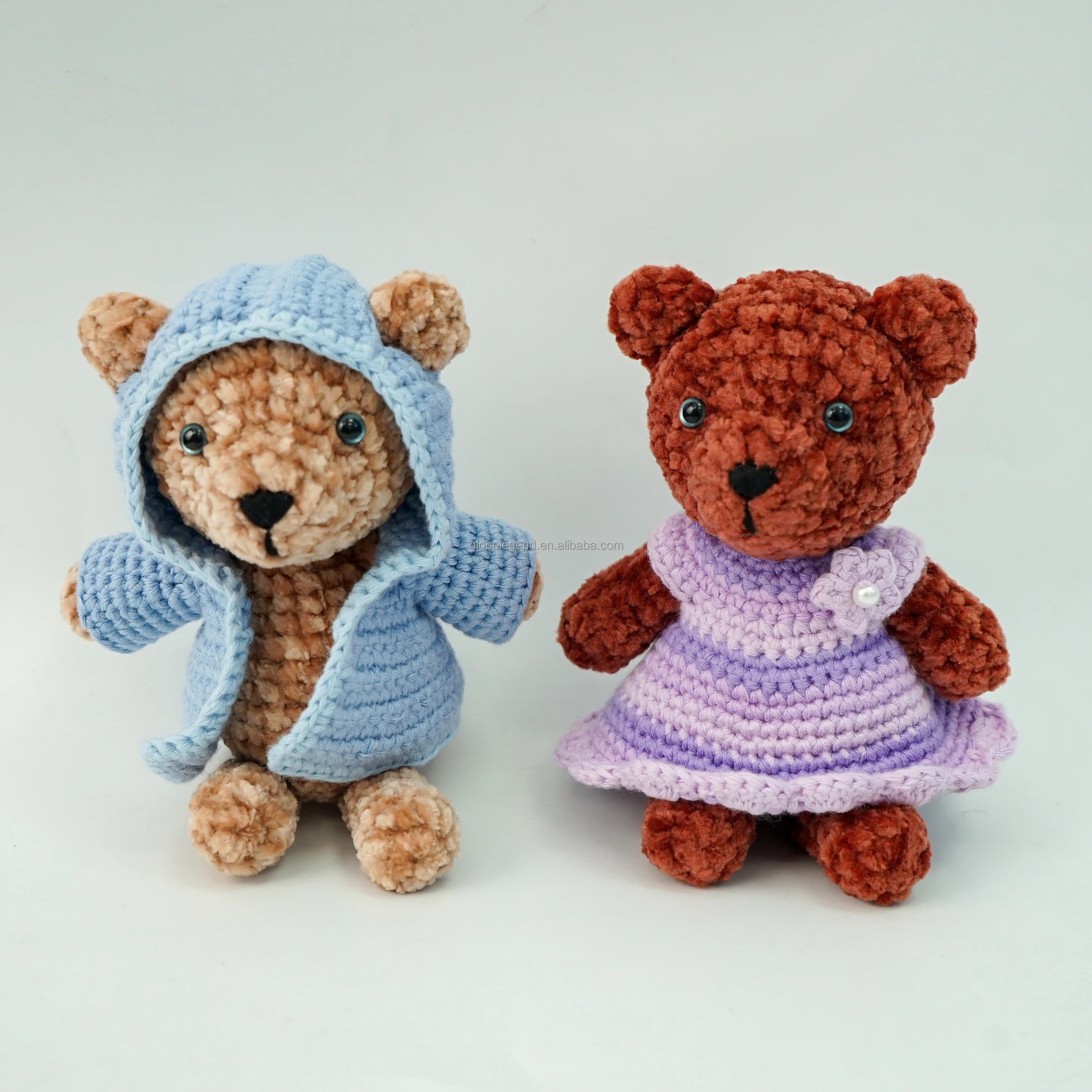 Customized Amigurumi Lovely Handmade Hook Doll Knitted Crochet Cartoon Doll crochet puppets For Kids