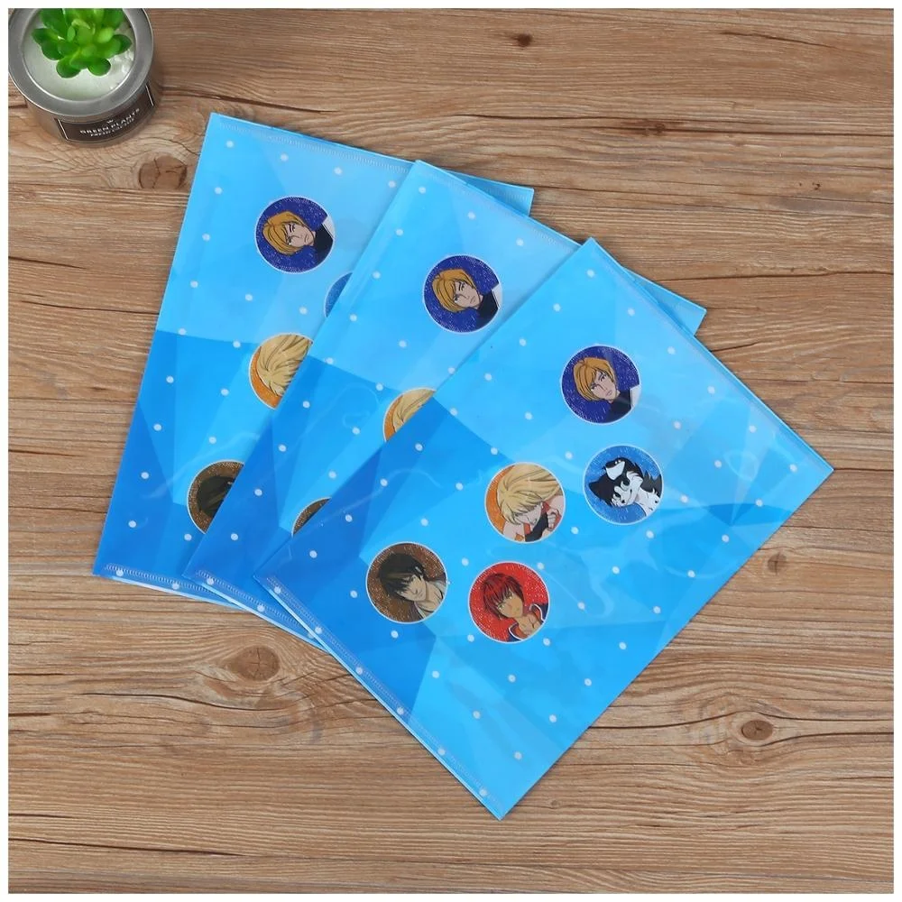 
Custom Plastic button file folder/plastic file folder with fastener 