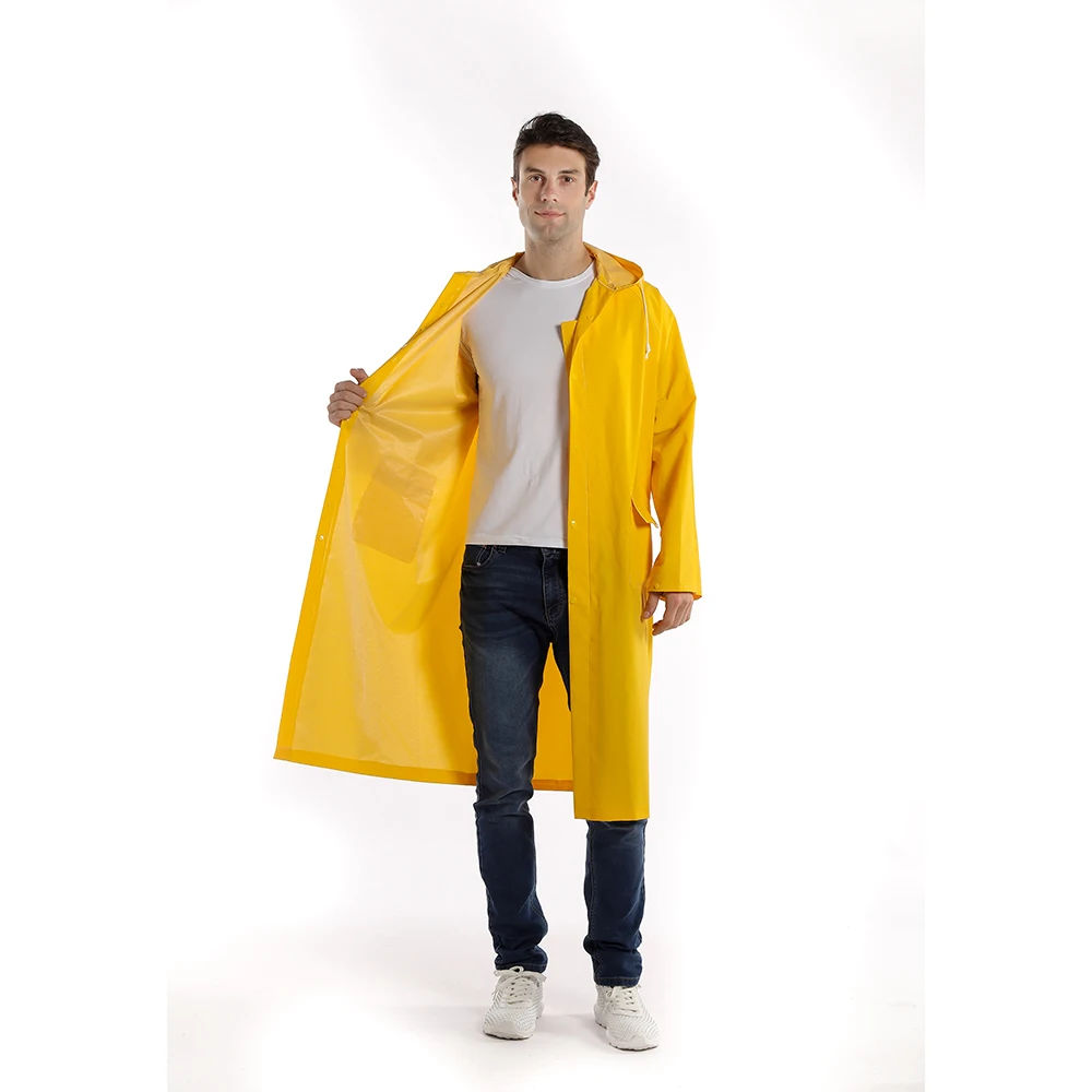 Custom rubber raincoats waterproof  jacket rainwear for adult