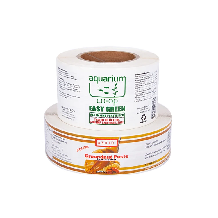 Индивидуальная клейкая бумага этикетка пищевой продукт наклейка частный логотип печатная упаковочная