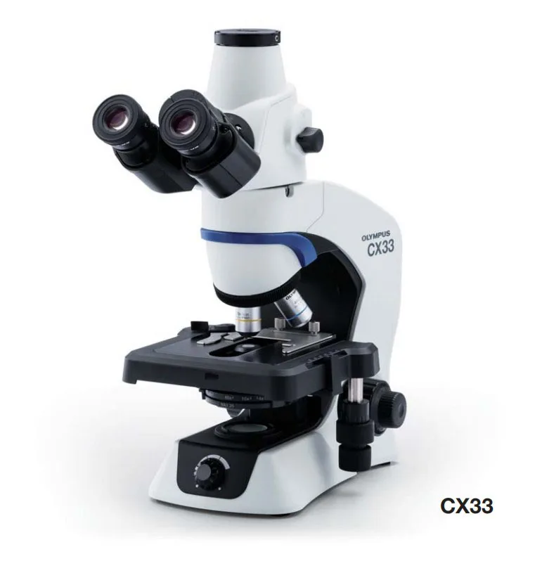 OLYMPU CX33 trinocular microscope