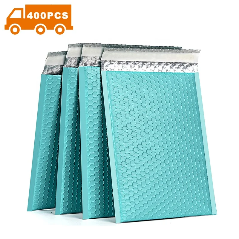 
[Free Shipping]Wholesale Price Colorful Aluminum Express Mail Glamour Teal Green Turquoise Cushion Metallic Foil Bubble Mailer 