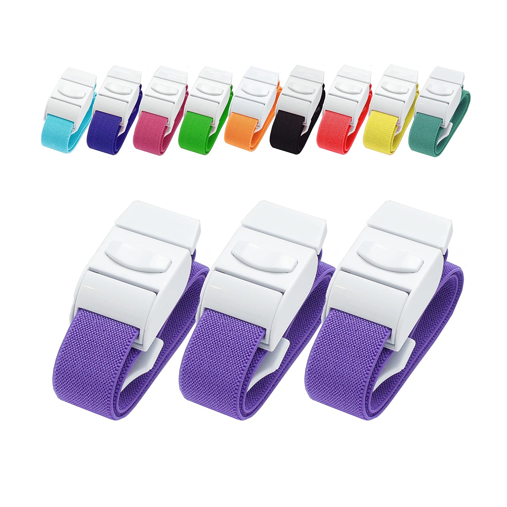 High Quality Flexible Professional Quick Release Blood Stop Elastic Disposable Tourniquet Medical Tourniquets