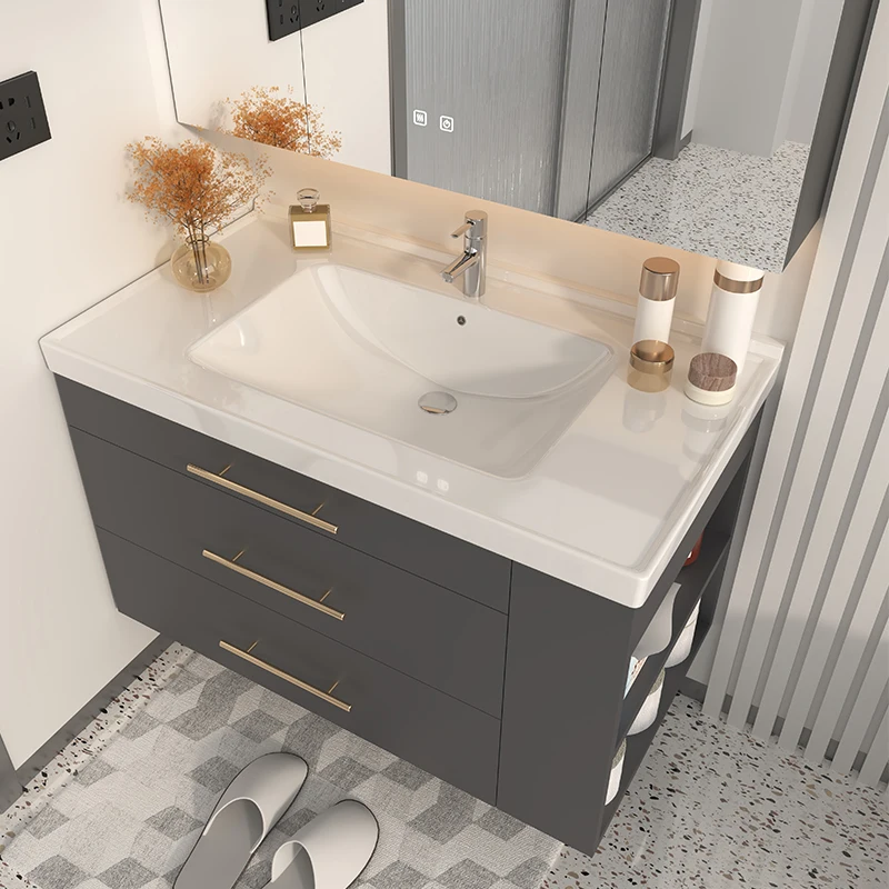 Italian Design High Luxury Bathroom Vanity Sanitary Ware Bathroom Vanity With Ceramic Sink