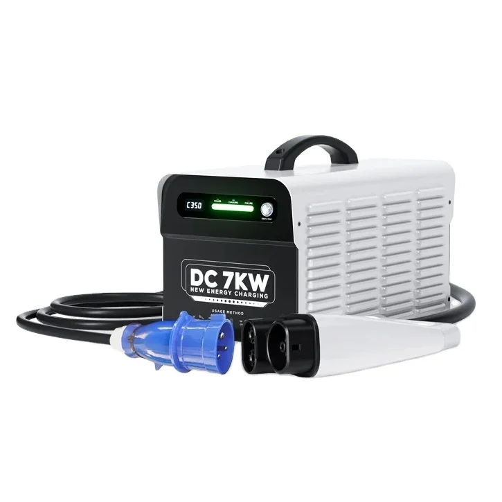 Portable Dc Fast Charger For Electrical Car Dc Ev Charger Ccs Type 2 7Kw Dc Fast Charging Station