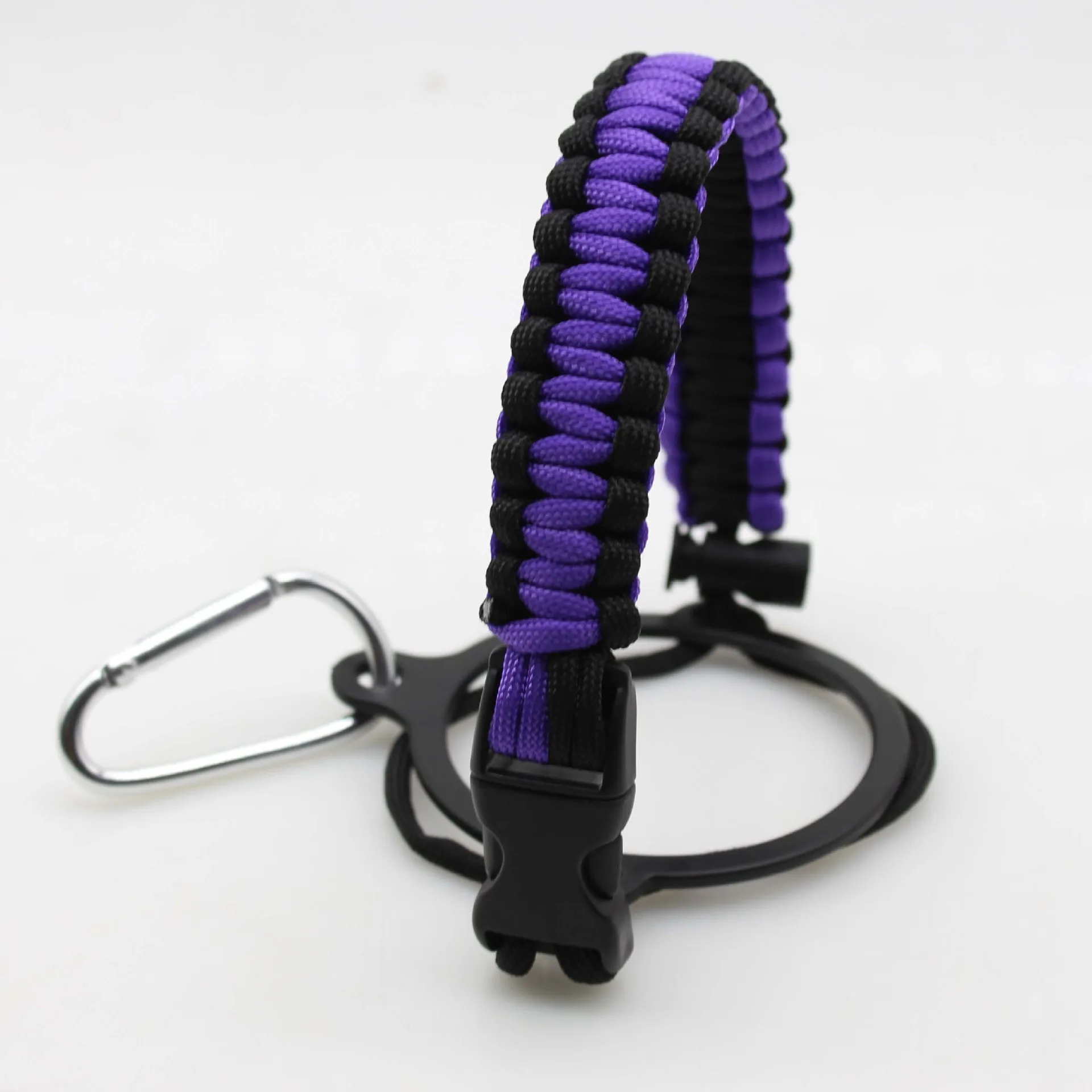 Paracord Bottle Handle paracord Bracelet Strap For Wide Mouth Bottle wholesale Colorful Plastic Buckle Paracord Bottle Handle