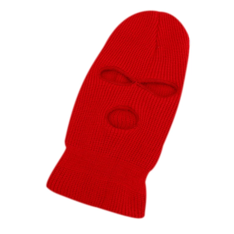 Wholesale Face Hat Female Beanie Designer 2022 Custom Knitted Baclava Polyester Thick Thermal Spandex Plain Ski Mask