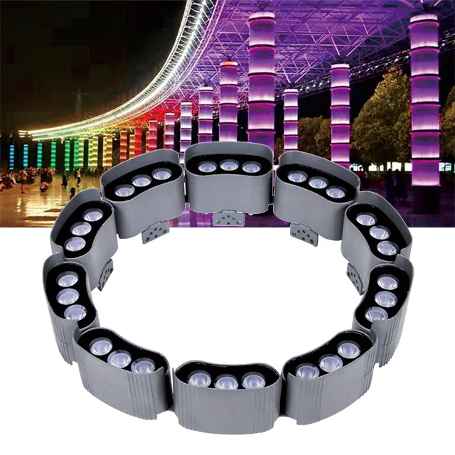 hug tree light dmx 512 spotlight for trunk decor of coconut palm tree ring light