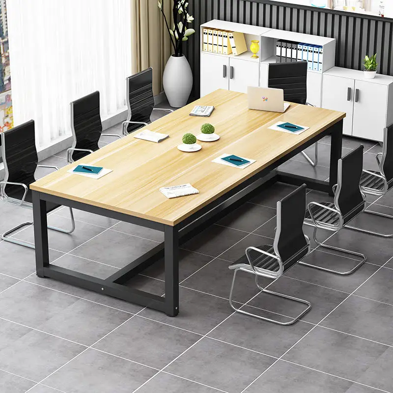 Конференц-длинный стол простой для общественных переговоров прямоугольный учебный большого класса